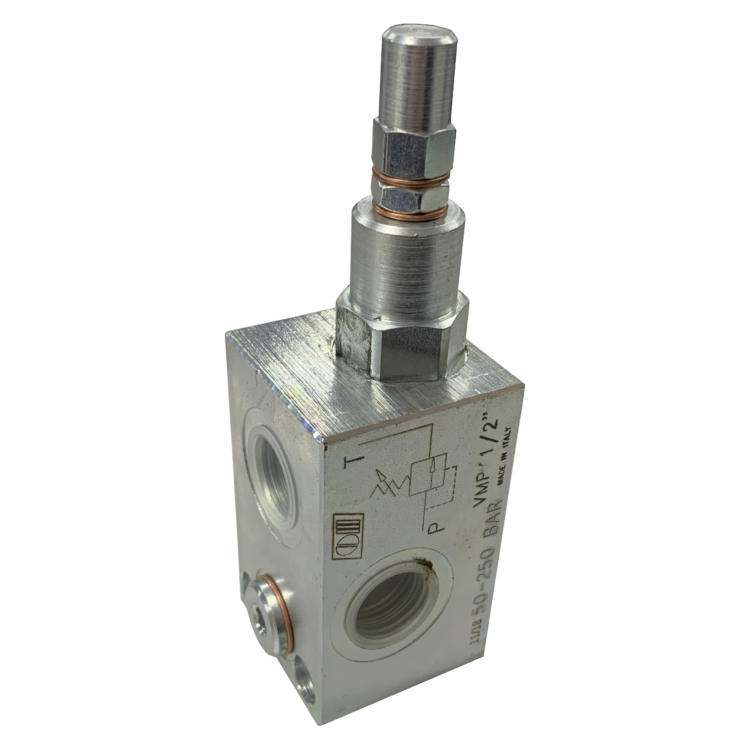 1" BSP relief valve, 160 l/min, 50 to 400 bar adjustment range
