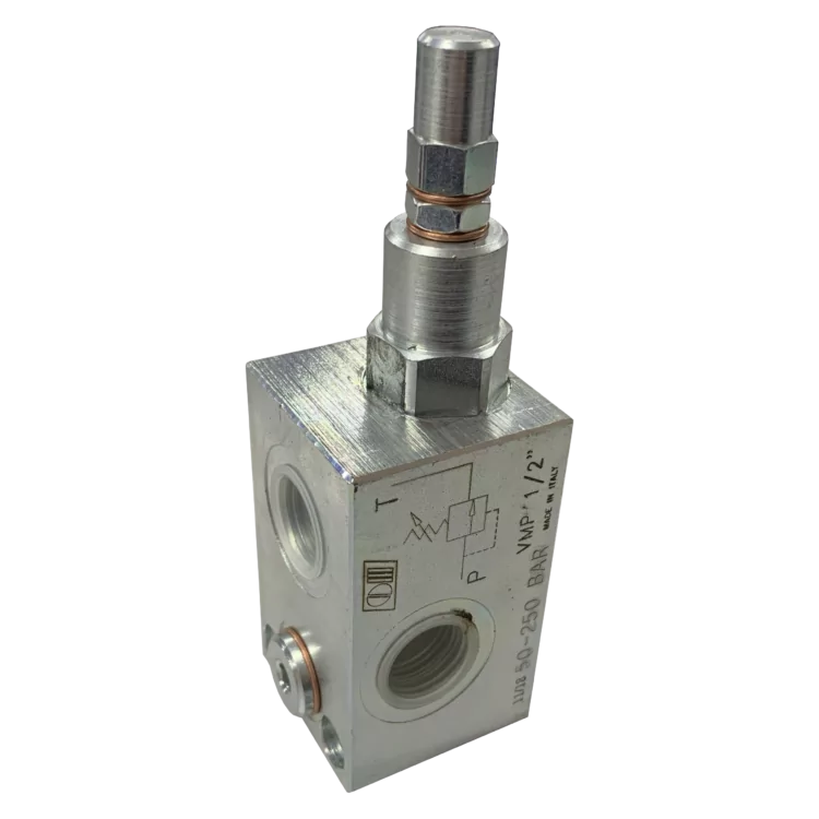 3/8" BSP relief valve, 45 l/min, 80 to 300 bar adjustment range