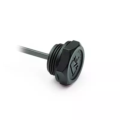 1/2" BSP Black Oil Fill Plugs with Flat Dipstick and Side Breather Hole