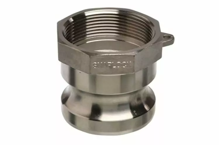 Snaplock Part A 2" Male Adaptor with Female NPT Thread Aluminum