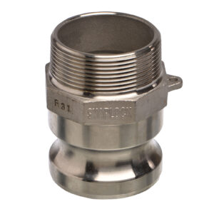 Snaplock Part F Male Adaptor with Male NPT Thread - 316 Stainless Steel