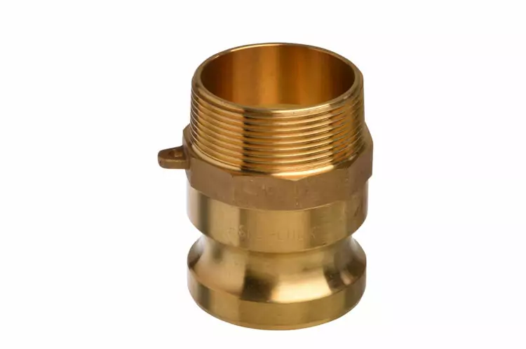 Snaplock Part F 2" Male Adaptor with Male NPT Thread Brass