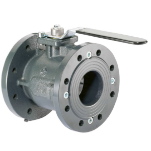 Cast Iron Ball Valve Flanged Ends (Plated Brass Ball)