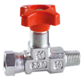 Angled Gauge Isolator Needle Valve With 6mm Compression Connection