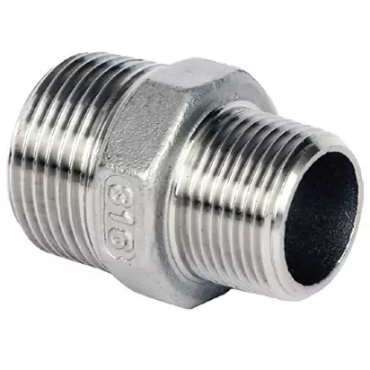 2" BSP x 1-1/4" BSP Reducing Hexagon Nipple