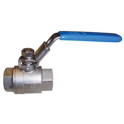 2" 70 BAR RATED BSP STAINLESS STEEL 316 2 PIECE LOCKABLE BALL VALVES 1/4" 