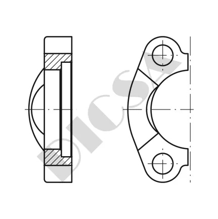6000 Series SAE Split Flange Stainless Steel 1-1/4"