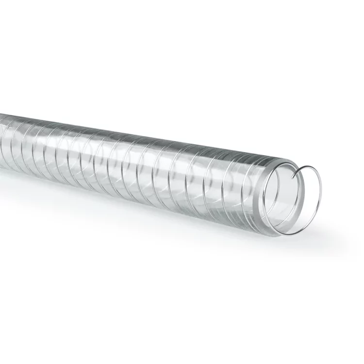 19x26mm Non Toxic Steel Spiral PVC S&D Transparent (10m Coil)