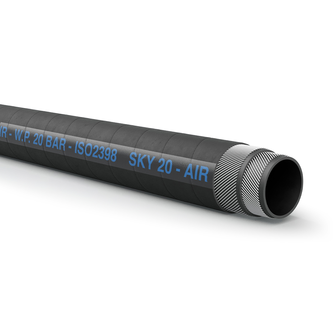 2 Sky 20 Bar Mandrel Built Black Cover Air Hose 10M Coil AMB 51
