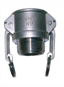 3/4" Type B Camlock x BSPT Male - Stainless Steel