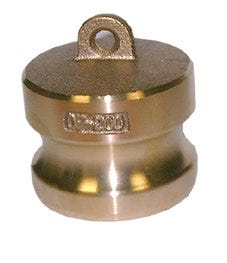 1/2" Type DP Camlock x Dust Plug - Brass