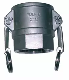 2" Type D Camlock x BSPP Female - Stainless Steel