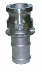 3/4" Type E Camlock x Hose Tail - Stainless Steel