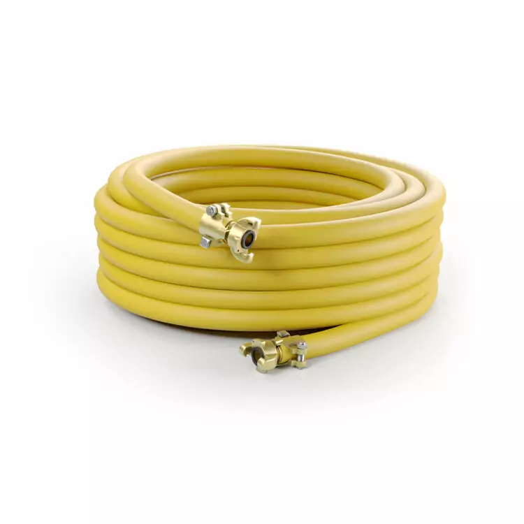 3/4 x 15m Compressor Hose Assembly Yellow 300PSI WP