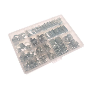 Workshop Pack 143 Assorted Hose Clips (Mild Steel)