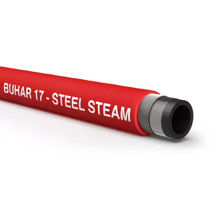 38x53mm Steam Hose 203°C Red 17Bar WP (40m coil)