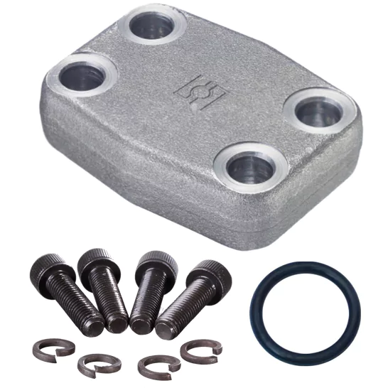 1-1/4" SAE Blanking Flange 6000 PSI (c/w Metric Bolts, Washers & O-ring)