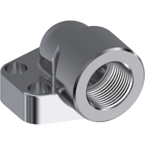 3000 Series 90° Elbow SAE Flange BSP Threaded Stainless Steel