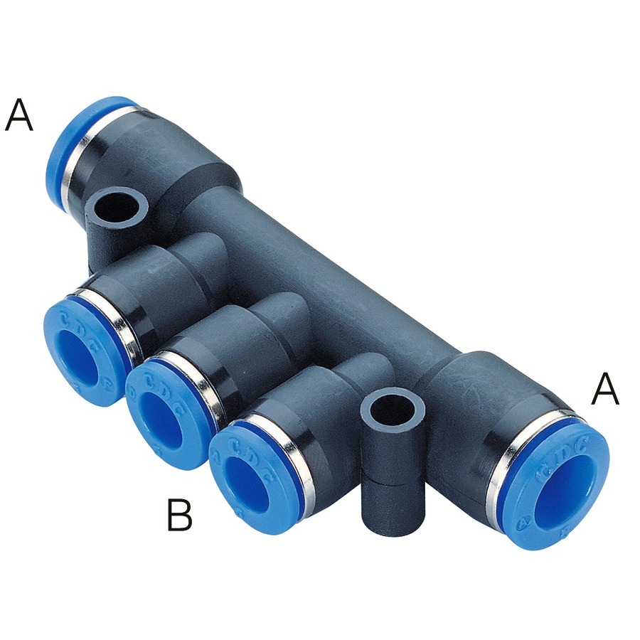 8mm OD X 6mm OD CDC ONE-TOUCH REDUCER TRIPLE