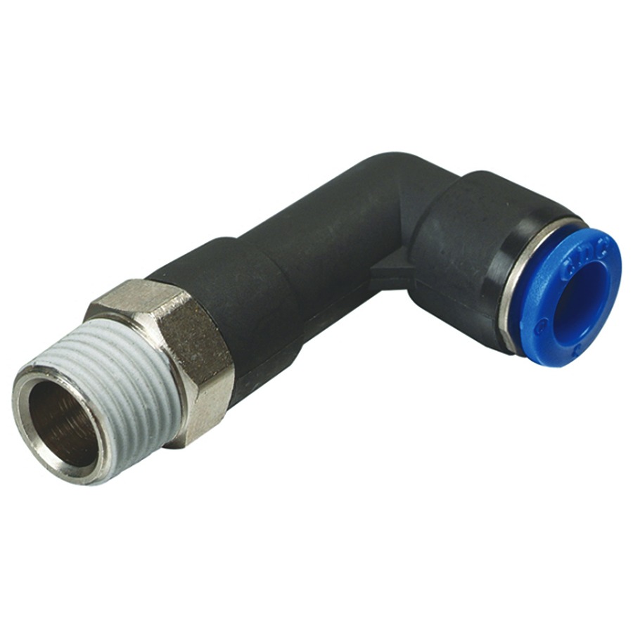 4mm OD x M6 x 1.0 THREAD CDC ONE-TOUCH EXT MALE ELBOW