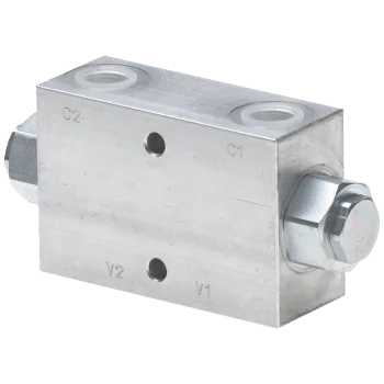 1/2" BSP Pilot Operated Double Check Valve, 45 Litres Per Min, 250 Bar Max