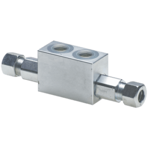 Dual Pilot Operated Check Valve (12mm Fittings DIN 2353)