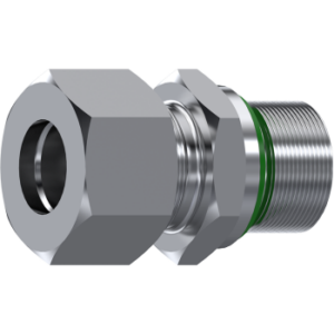 Metric Male Stud Coupling with Captive Seal
