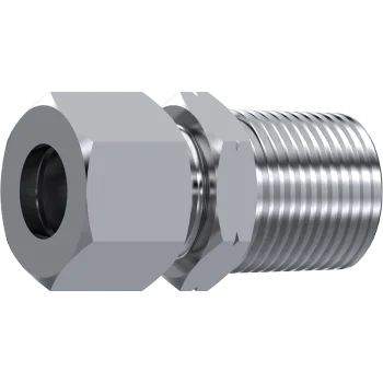 22L Compression to 3/4" NPT Male Stud Coupling - Stainless Steel AISI 316-L