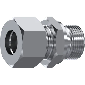 15L Compression to 1/2" BSP 60° Coned Male Stud Coupling - Stainless Steel AISI 316-L