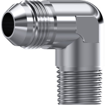 SS. 90º ELBOW M JIC - M NPT 3/8" NPT 3/4" 16H UNF