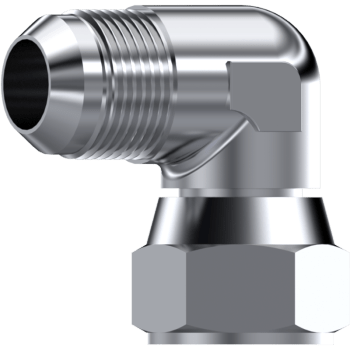 SS. 90º ELBOW SWIVEL F - M JIC M 9/16" 18H UNF H 9/16" 18H UNF