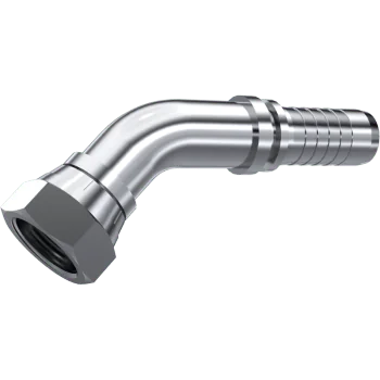 S.S. 45° SWIVEL FEM 60° CONE 1/2" BSP DN 1/2"