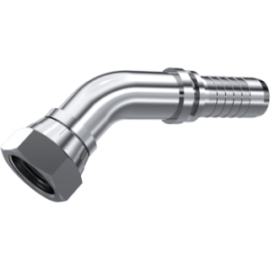 BSP 45° Swept Swivel Female (60° Cone) Hose Fitting