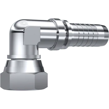 S.S. 90° SWIVEL FEM 60° +O-RING 1/2" BSP DN 1/2"