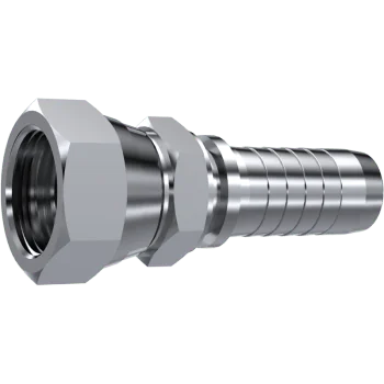 S.S. DOUBLE HEX. SWIVEL FEM 60° CONE 1/2" BSP DN 1/2"