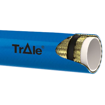 TRALE DOUBLE METAL.BRAID ELASTOMER PAINT DN 1/4" ØIN 6,4