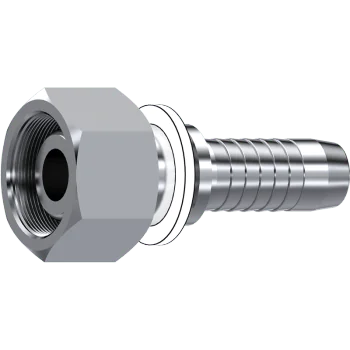 S.S.METRIC SWIVEL FEM 24°/60° NO O-RING Ø 10 L M16X1.5 DN 1/4"