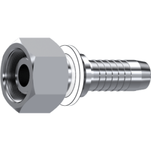 Metric Female Swivel Dual Seat (24°/60° Cone) Hose Fitting