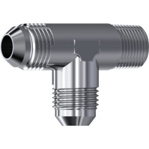Tee male JIC 37º - male JIC 37º - male NPT