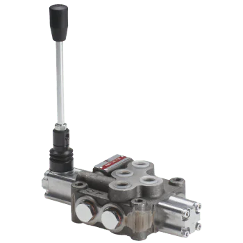 4 Lever Monoblock Valve, 3/8" BSP, 45 L/MIN, 315 Bar - for Double Acting Cylinders