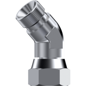 45° Adaptor male - swivel female BSP 60°