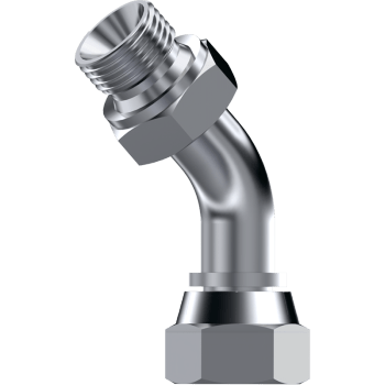 S.S. 45º ELBOW MALE - SWIVEL FEM 60º M 2" BSP F 2" BSP