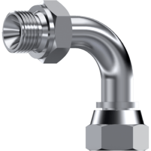 90° Elbow swivel female BSP 60° - male BSP 60°