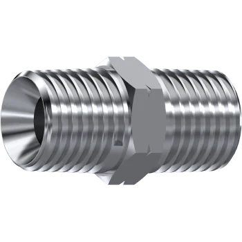 S.S. ADAPTOR M-M   1/2" NPT  1/2" NPT