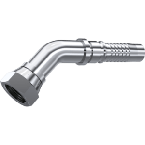 BSP 60º cone Swivel female Interlock (45º Elbow) with o.ring