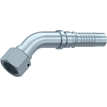 1-1/4" BSP Swivel female 60° cone + o.ring (45º Elbow) wired nut