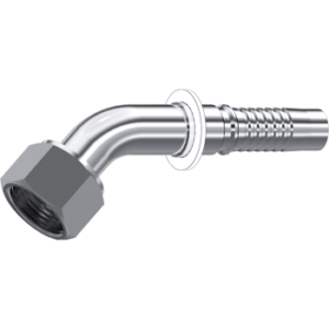 Interlock ORFS Swivel female (45º Elbow)