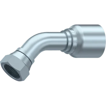 3/8" BSP One piece BSP female 60° cone (45º Elbow)