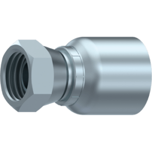 One piece BSP female 60° cone +o.ring
