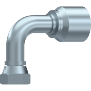 One piece BSP female cone 60° (90º Elbow) +o.ring